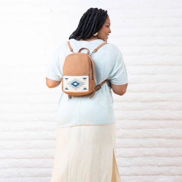 MZ Fair Trade Suede Mini Backpack - Picture 7 of 7